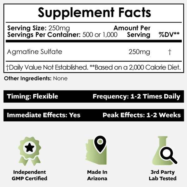Buy Agmatine Sulfate Powder Europe, Supports Healthy Pain Management,Supports Positive Mood Balance,Promotes Healthy Blood Flow,Supports Cognitive Function