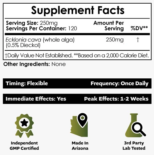 Buy Ecklonia Cava Powder online Europe, Neuroprotective Properties, Supports Stress Response, Supports Sleep Quality, Supports Healthy Lipid Metabolism