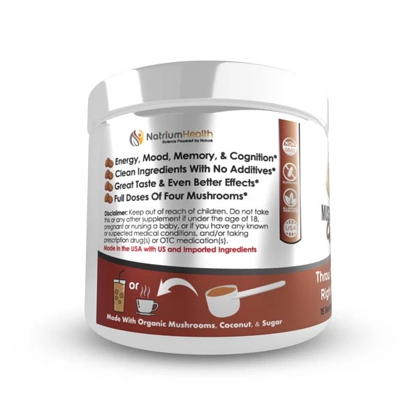 Buy Mushroom Magic Coffee Latte Nootropics Europe, Boosts Physical Energy, Enhances Cognitive Function, Boosts Immune System, Promotes Positive Mood