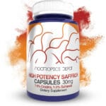Buy High Potency Saffron Extract Capsules Europe, Concentrated extract 7.5% crocins and 1% safranals for mood, cognitive and healthy neurological function.