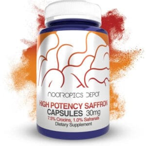 Buy High Potency Saffron Extract Capsules Europe, Concentrated extract 7.5% crocins and 1% safranals for mood, cognitive and healthy neurological function.
