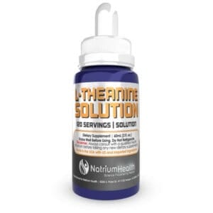 Boosts focus and mental clarity with L-Theanine solution for cognitive support and relaxation.
