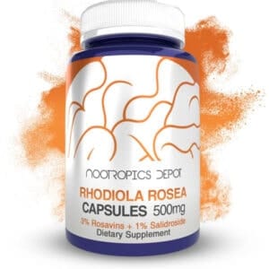 Enhanced focus and cognitive support with Rhodiola Rosea capsules for mental clarity.